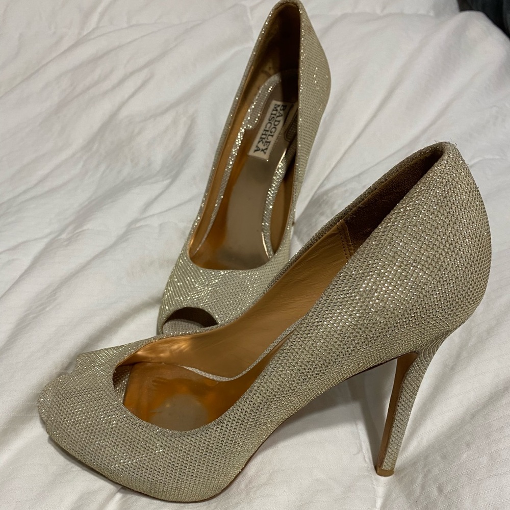 Badgley Mischka bridal heels